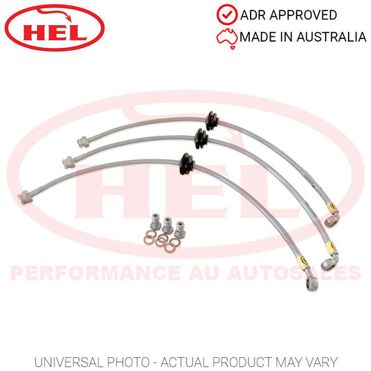 HEL Performance Braided Brake Lines - Ford Escort MK2 1.3 75-80 (Front Discs)