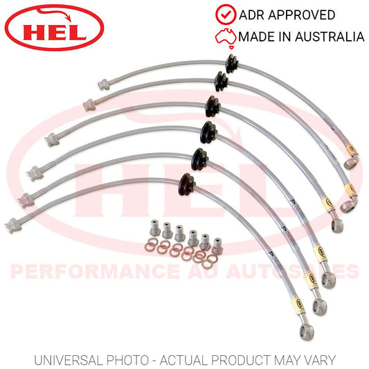 HEL Braided Brake Line Kit - Toyota Landcruiser 80 Series 92-98 (Non-ABS, 4" Lift) (311mm Front Brakes)