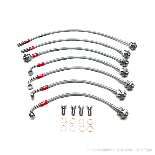 HEL Braided Brake Line Kit - Toyota Landcruiser 80 Series 92-98 (w/ABS, 3" Lift)