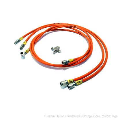 HEL Performance Braided Dual Rear Caliper Hydraulic Brake Line Kit - Nissan