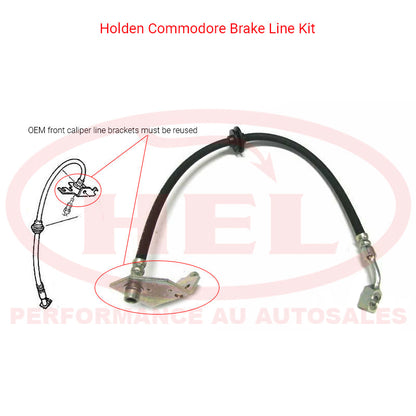 HEL Performance Braided Brake Line Kit - Holden Commodore VT/VU/VX/VY/VZ (IRS, w/Traction Control)