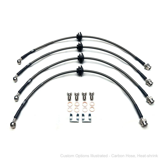 HEL Brake Lines Holden Commodore Series 2 VE 10- (Redline Brembo Fr, PBR Rr)