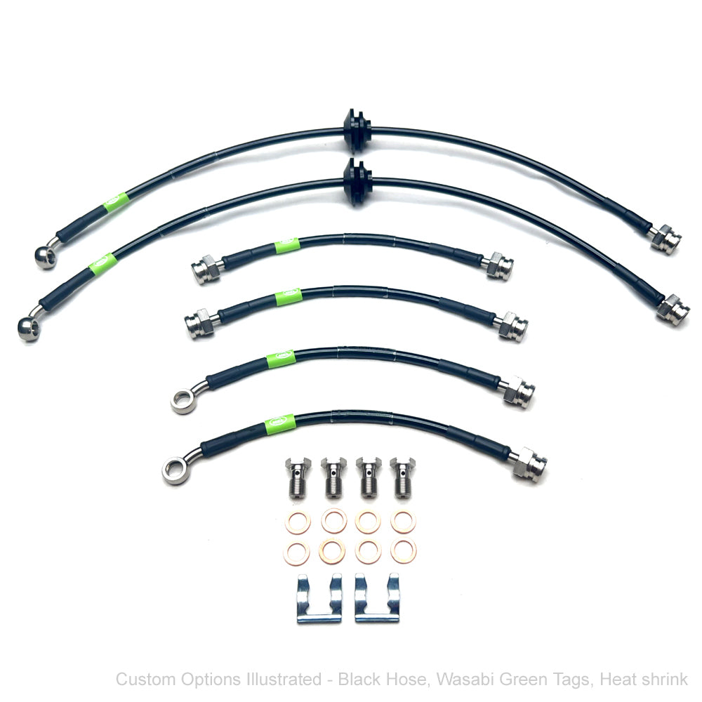 HEL Performance Braided Brake Line Kit - Holden Commodore VT/VU/VX/VY/VZ (IRS, w/Traction Control)