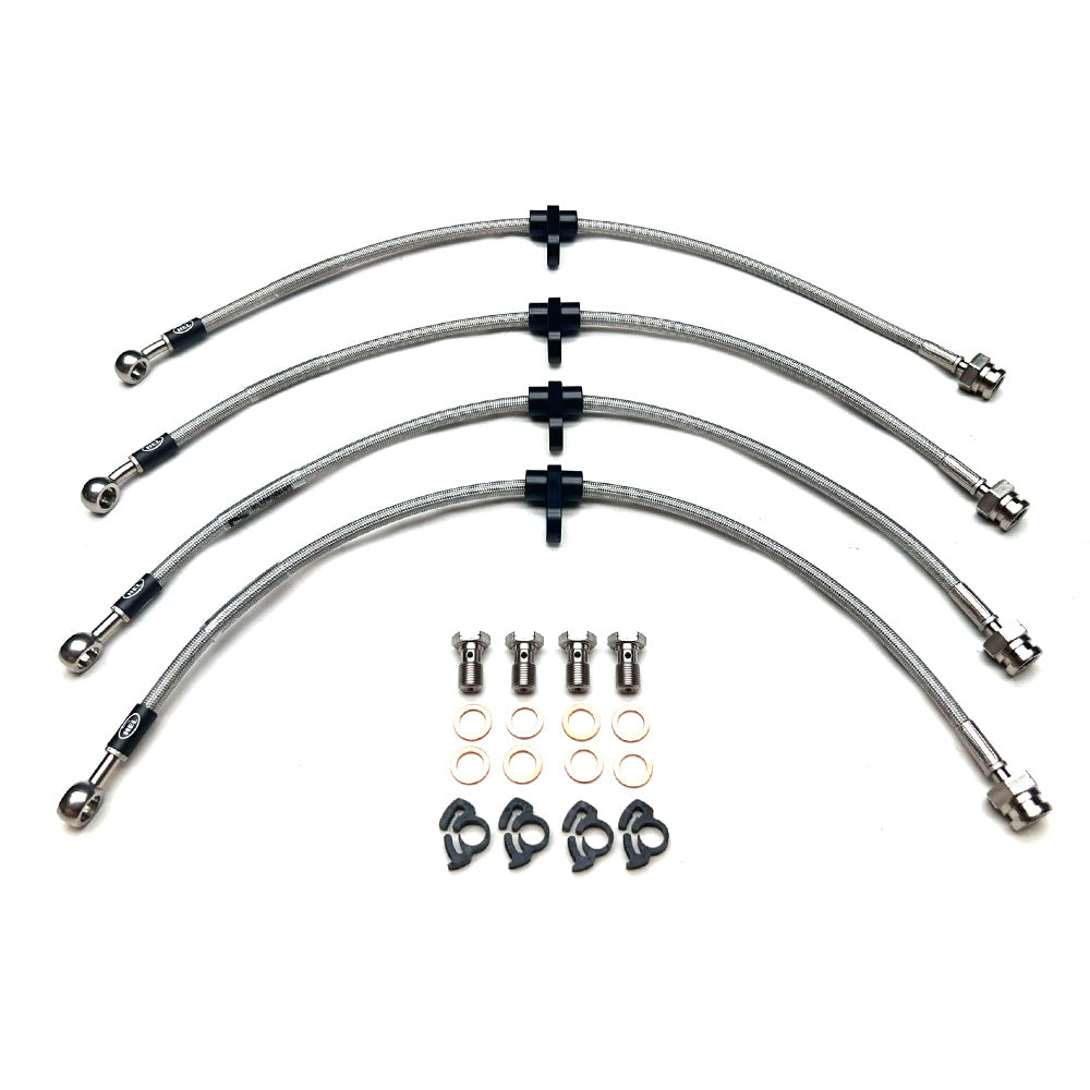 HEL Performance Braided Brake Line Kit - Honda Civic EK (Disc Rear)