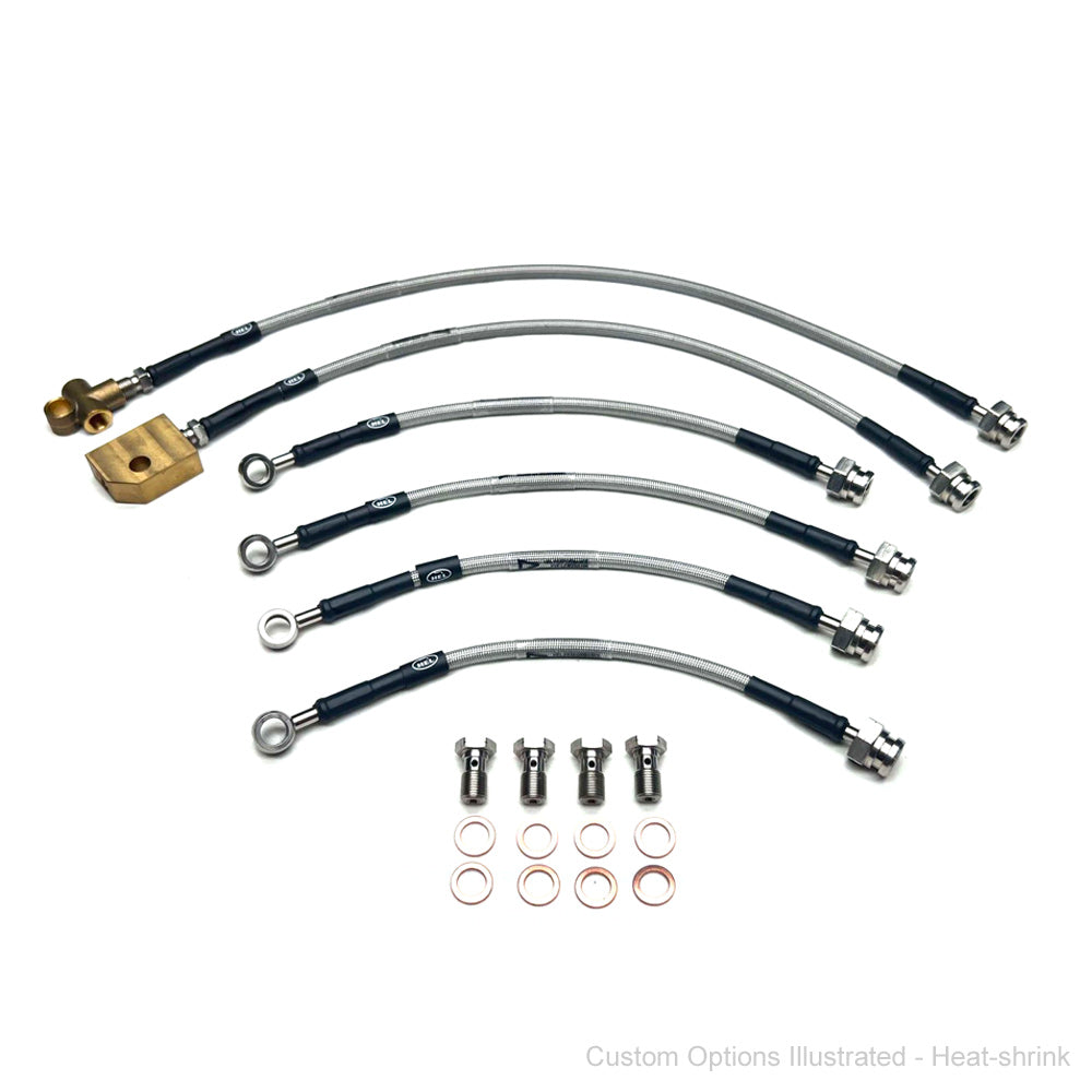 HEL Braided Brake Line Kit - Nissan GU Y61 Patrol 97-12 (NON-ABS, 4" Lift)