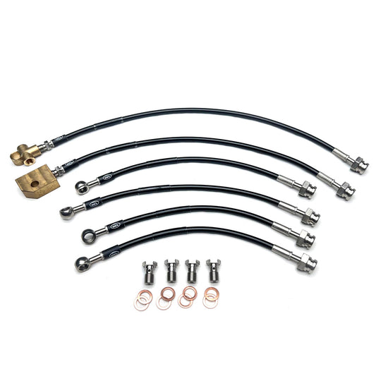 HEL Braided Brake Line Kit - Nissan GU Y61 Patrol 97-12 (NON-ABS, 3" Lift)