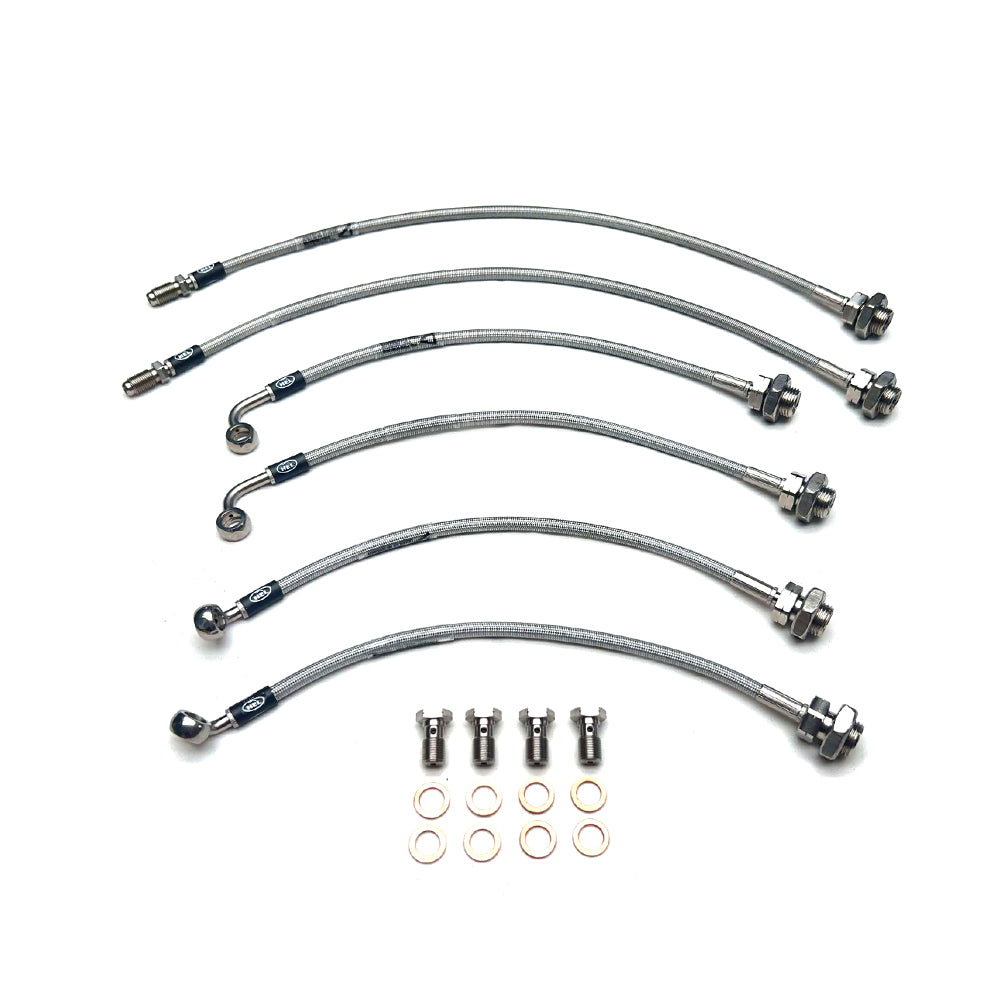 HEL Braided Brake Line Kit - Toyota Landcruiser 80 Series 92-98 (Non-ABS, 3" Lift) (311mm Front Brakes)