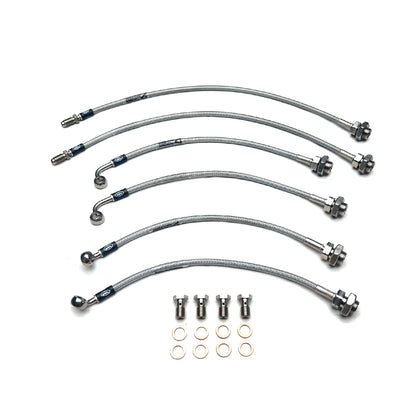 HEL Braided Brake Line Kit - Toyota Landcruiser 80 Series 92-98 (Non-ABS, 3" Lift) (311mm Front Brakes)