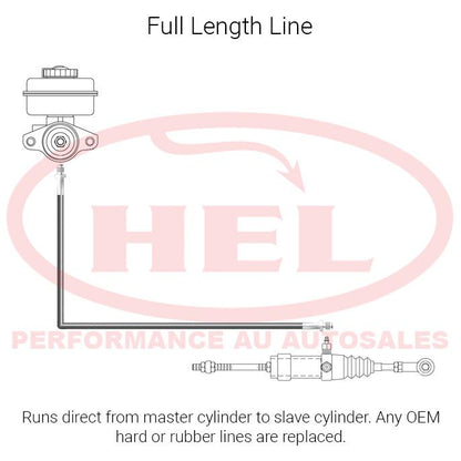 HEL Performance Braided Clutch Line Kit - Nissan S15 Silvia/200SX (Full Length) - HEL Performance AU Autosales